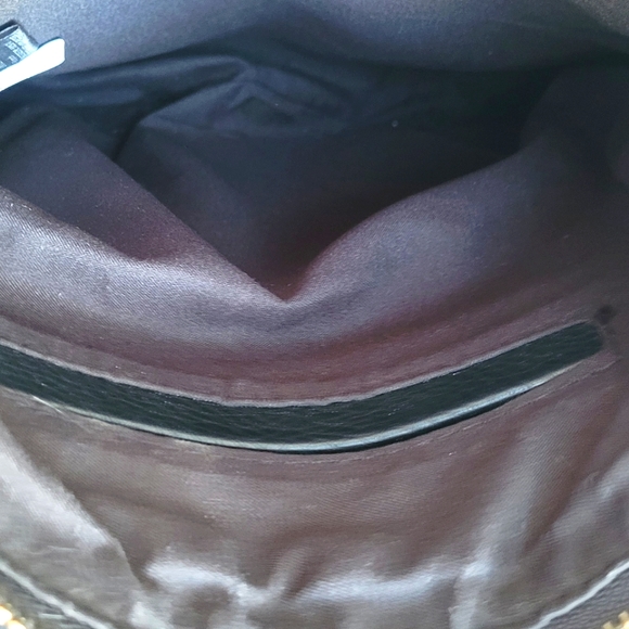 Faux leather purse, gold accents,  adjustable length - Picture 5 of 5